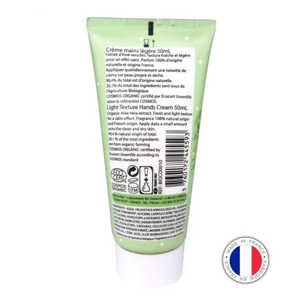 Crème Mains Légères Aloé Vera Bio – Image 2