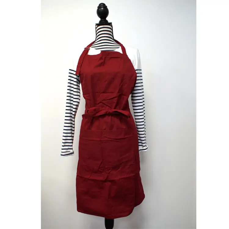 Tablier de Cuisine et Sommelier en Coton Noir – Image 2