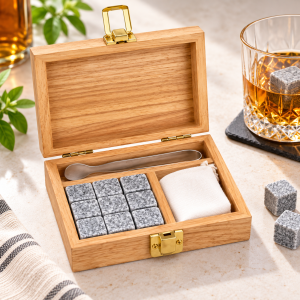 Coffret de 9 Glaçons en Granit