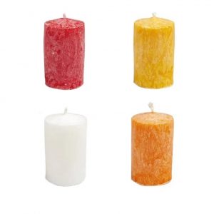 Bougies mini-cylindre stéarine bio