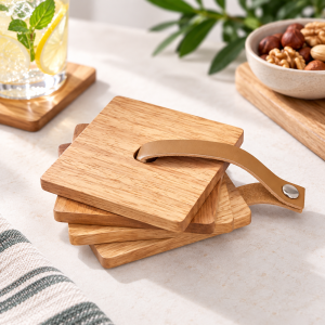 Set de 4 Dessous de Verre en Bois