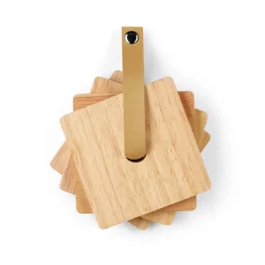 Set de 4 Dessous de Verre en Bois