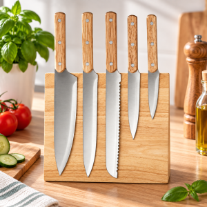 Set de Couteaux et Support Magnétique