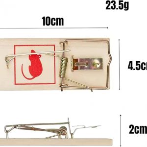 Pack de 2 Pièges à Souris en Bois Ecologique