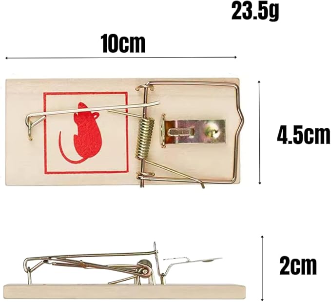 Pack de 2 Pièges à Souris en Bois Ecologique – Image 3