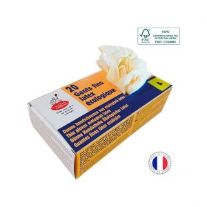 Boîte De 20 Gants En Latex Fin Écologique Taille L