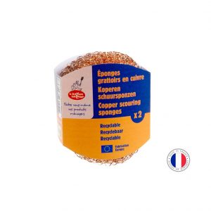 Lot De 2 Grattoirs Éponge Paille De Fer À Récurer Cuivre