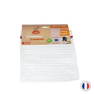 Lot De 2 Serpillières Ecologiques 100% Fibres Recyclées