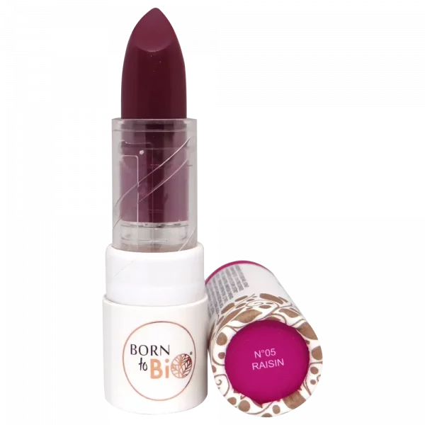 Rouge à Lèvres Brillant Bio  - N°5 Raisin 3,5g