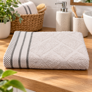 Serviette Jacquard Blanche
