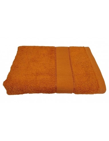 Serviette Bambou Uni Orange - Visage et Mains