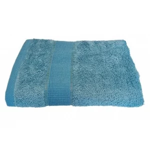 Serviette Bambou Uni Turquoise – Visage et Mains