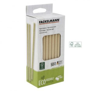 Boite de 50 pailles Ecologiques en Papier
