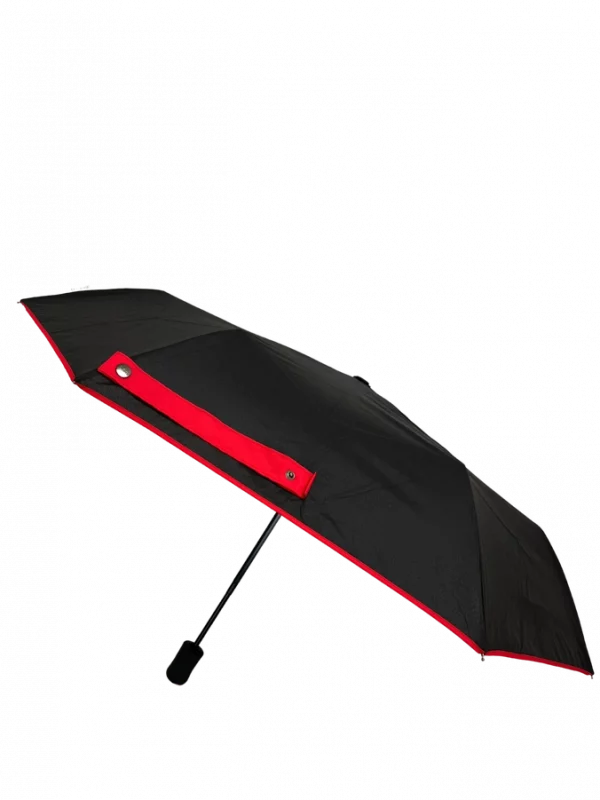 Petit Parapluie Ecologique Automatique Rouge – Image 2
