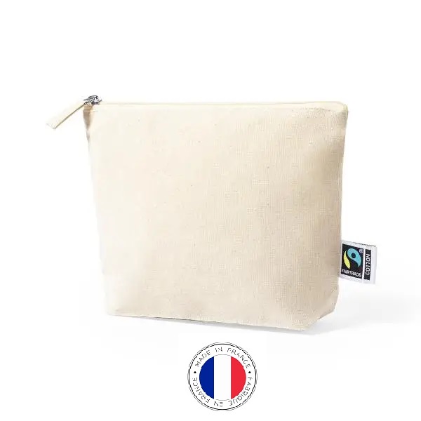 Trousse à Maquillage en Coton Naturel