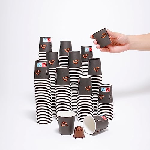 50 Gobelets Jetables en Carton Ecologique 120 ML